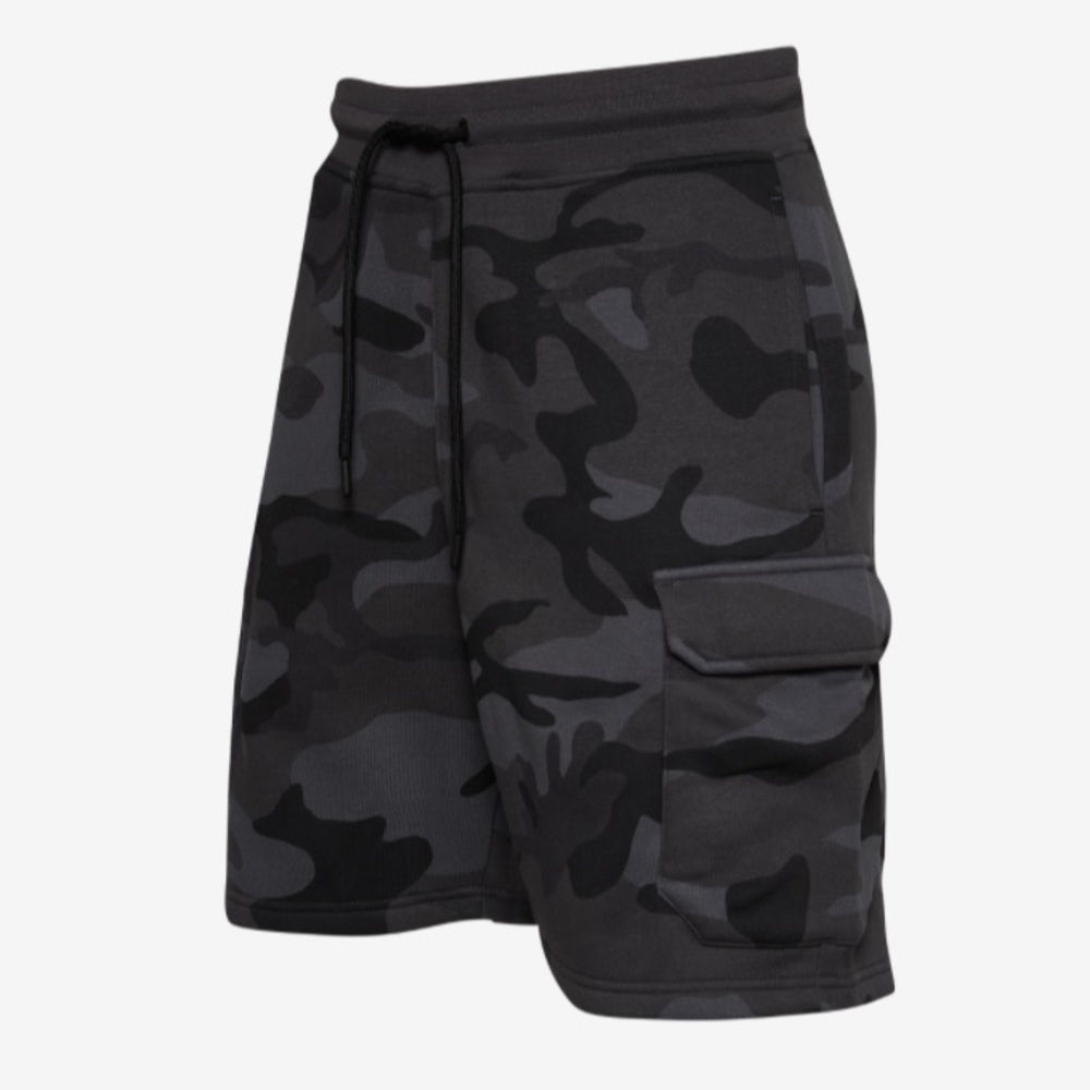 CSG Men’s Roswell Fleece Shorts in grey camo size XXL